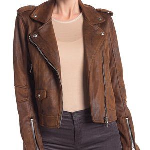 BLANKNYC Faux Suede Moto Jacket